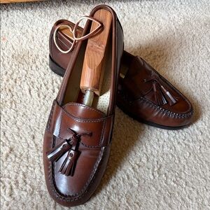 Cole Haan Men's Dark Brown Leather Tassel Loafers